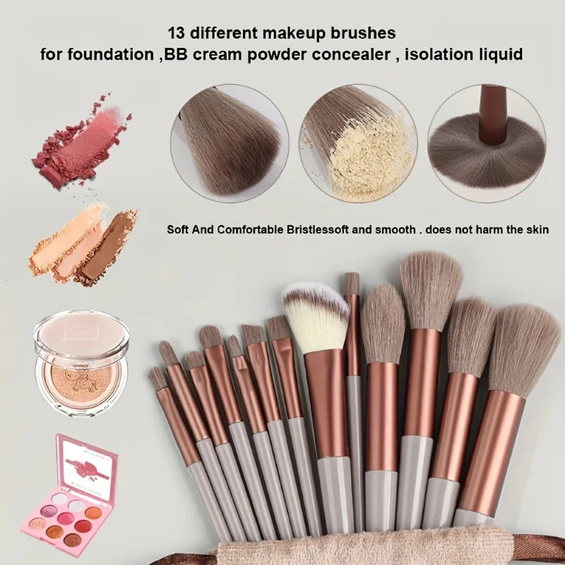 Pinceaux de maquillage 8-29 pièces Kit de maquillage professionnel femmes cosmétique pinceau à poudre douce fard à paupières fond de teint ensemble complet outil de beauté de voyage