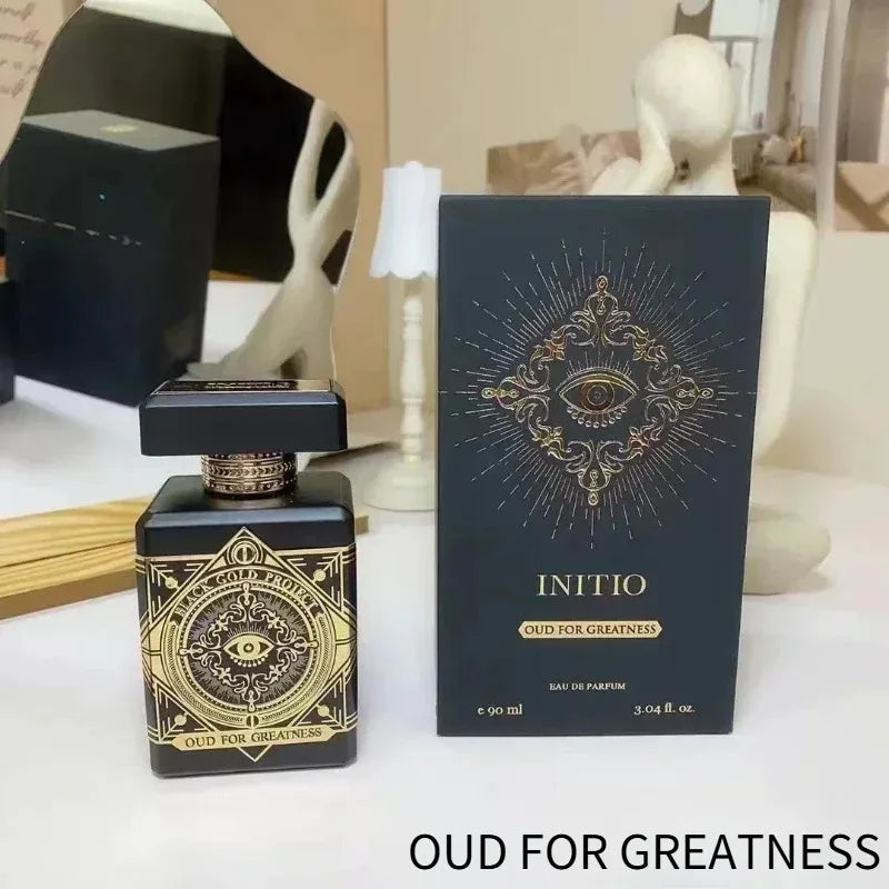 Parfum unisexe raffiné 90 ml, fragrance haut de gamme, orientale, boisée, longue tenue, infusée d'ambre, rose, vanille, oud, parfum signature.