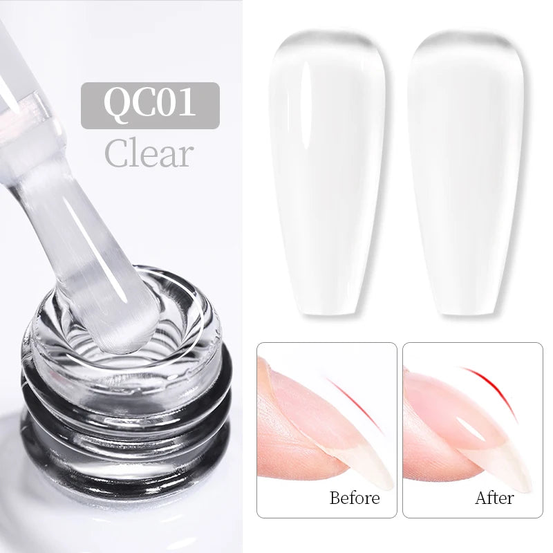 BORN PRETTYvernis à Ongles Gel, Semi Transparent, Soak Off UV LED, Vernis à Ongles Nude, N64.Gel Varjuvening,Art des ongles, 50 Couleurs, 10ml