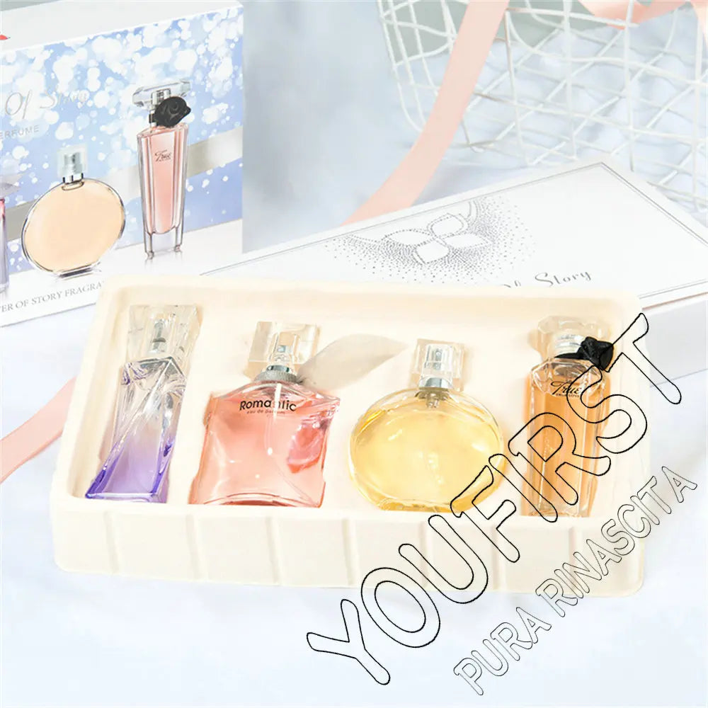 Parfum floral frais et naturel pour femme, nouilles phéromones de marque, coffret cadeau, haute qualité, 95ml, ensemble de 4 pièces