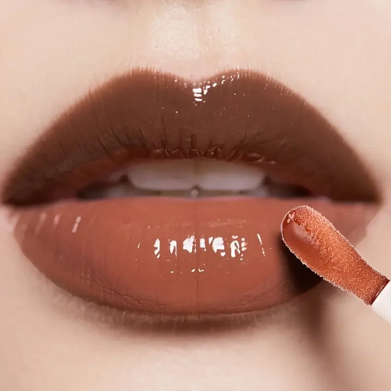 Kit de lèvres marron foncé 4 pièces-crayon à lèvres + vernis à lèvres, effet mat imperméable et durable, polyvalent pour les occasions décontractées et formelles,