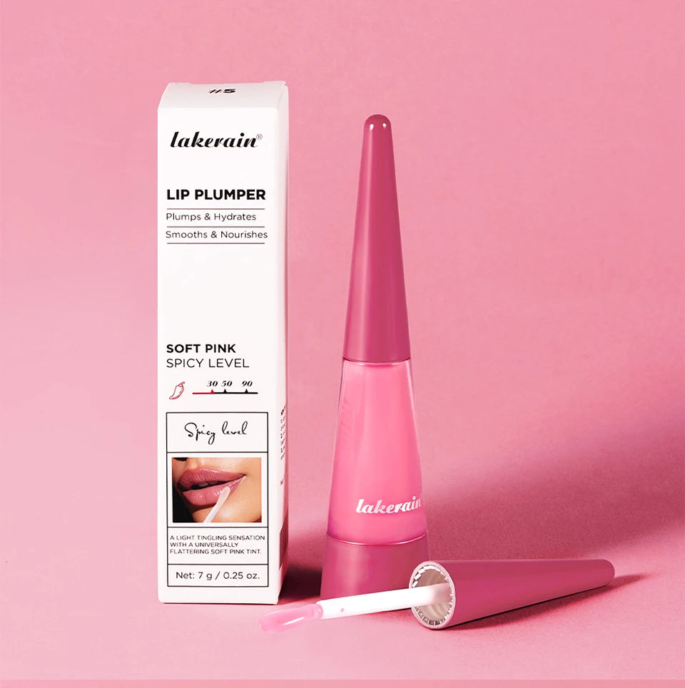 Lakerain lèvres plus dodues hydratation profonde nutrition longue durée haute brillance brillant finition volumineuse liquide hydratant pour les lèvres