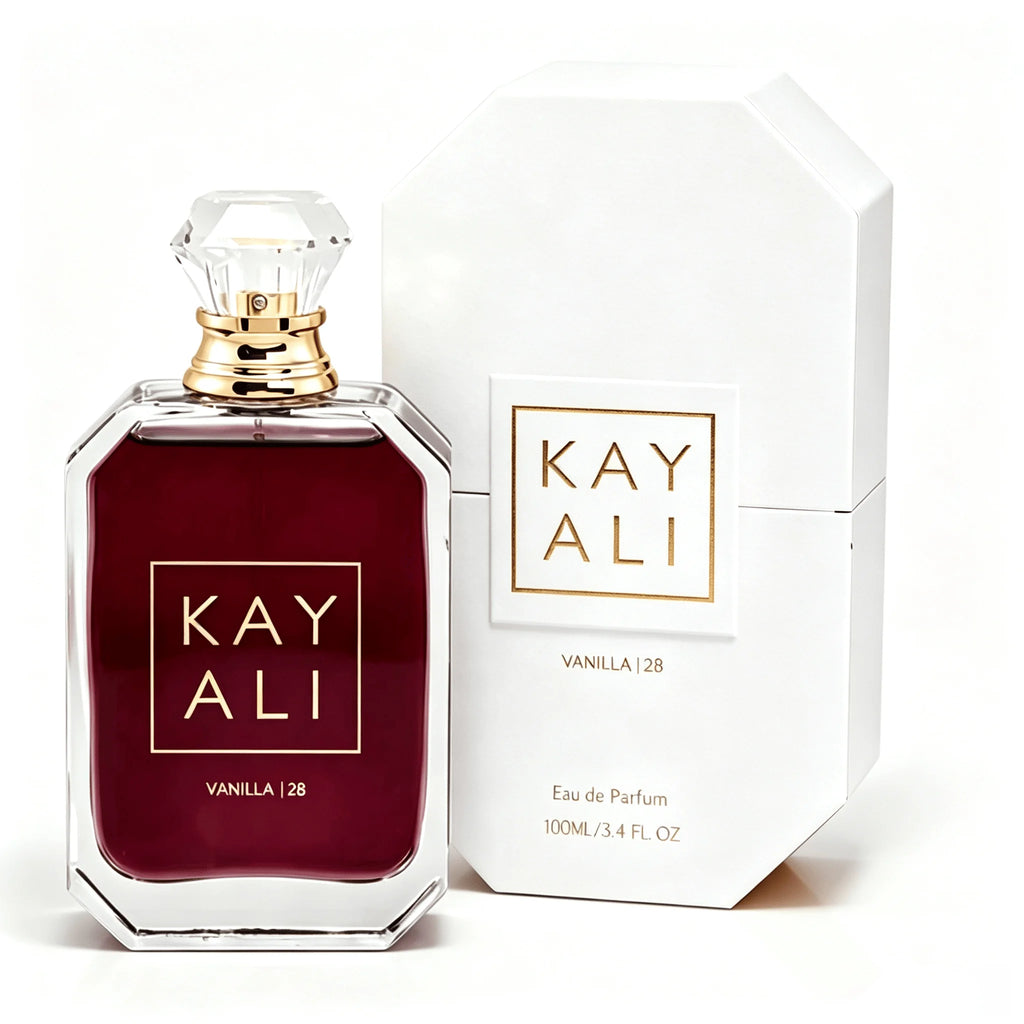 Huda Kayali Beauty The Vanilla Duo Coffret Cadeau Édition Limitée : Vanille |   28 Eau de Parfum Format Complet (3.4 Fl oz / 100 ml)