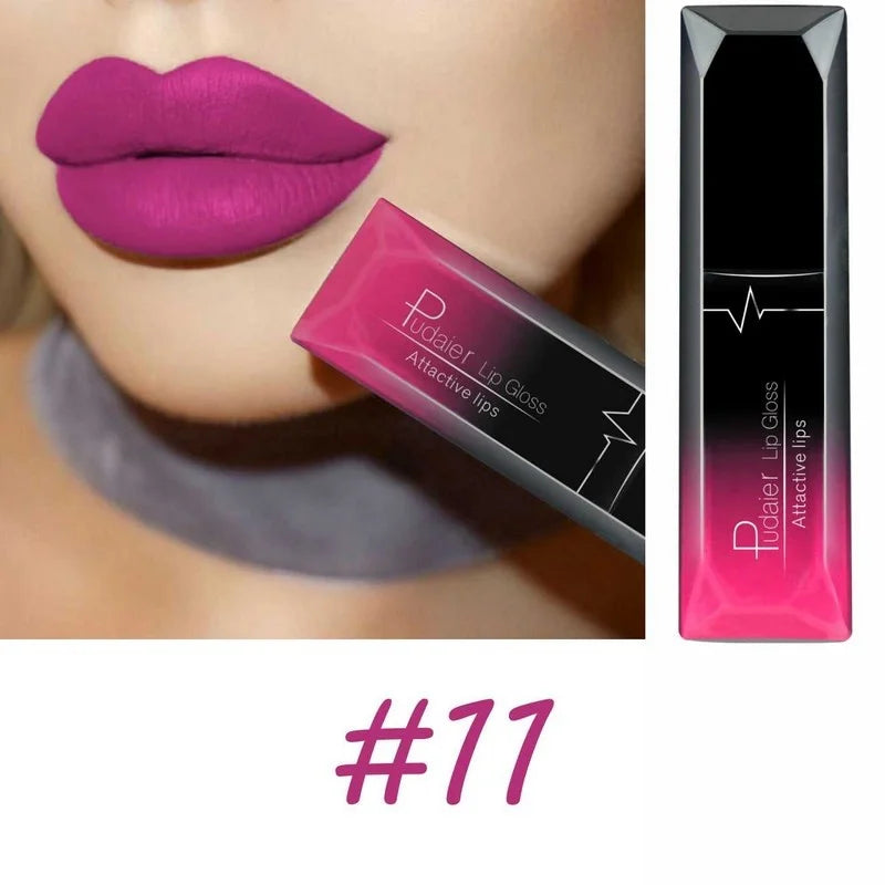 Rouge à lèvres liquide mat velours 17 couleurs, couleur de lèvres longue tenue imperméable, Texture lisse à haute teneur en pigments, maquillage pour tous les Types de peau