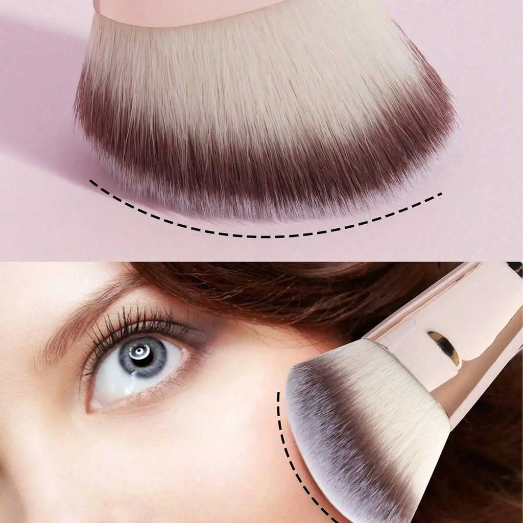 Ensemble de pinceaux de maquillage de base, 4 pièces, avec boîte, fond de teints à double extrémité, poudre, Blush, détails pour pinceaux de fard à paupières, voyage pour débutants
