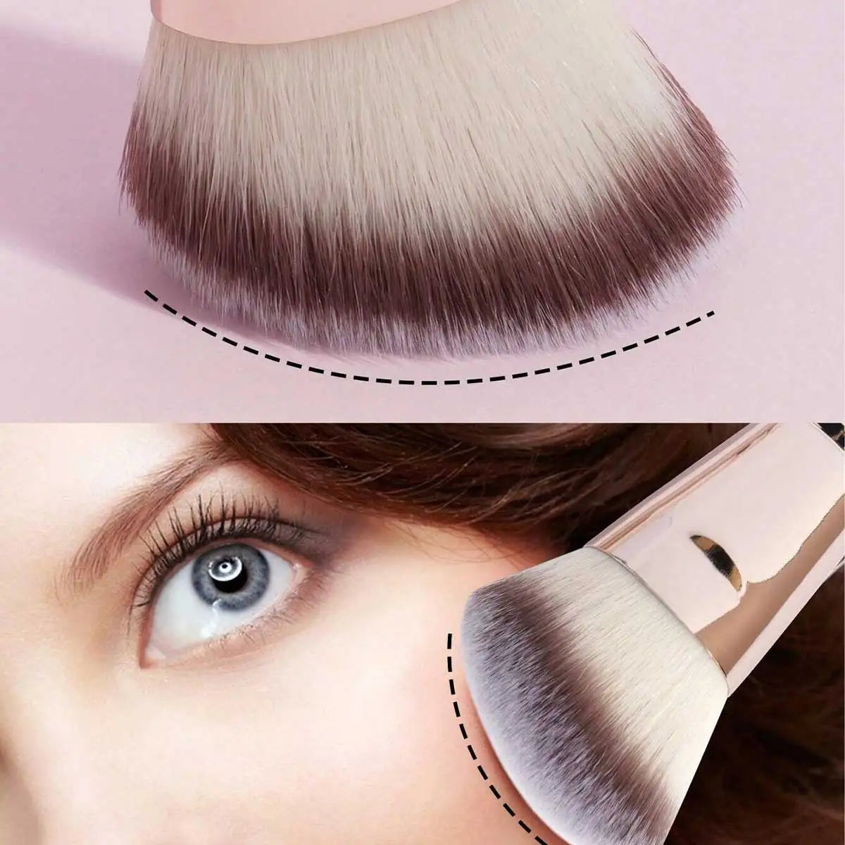 Ensemble de pinceaux de maquillage de base, 4 pièces, avec boîte, fond de teints à double extrémité, poudre, Blush, détails pour pinceaux de fard à paupières, voyage pour débutants