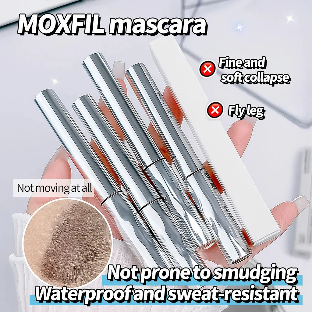 Crayon à sourcils longue durée Imperméable et résistant à la transpiration Sépare chaque cil Crayon à sourcils à tube d’acier épais et volumineux