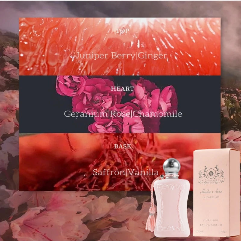 Parfum Maidden Anna femme 75ml parfum longue durée Floral frais Romance élégant