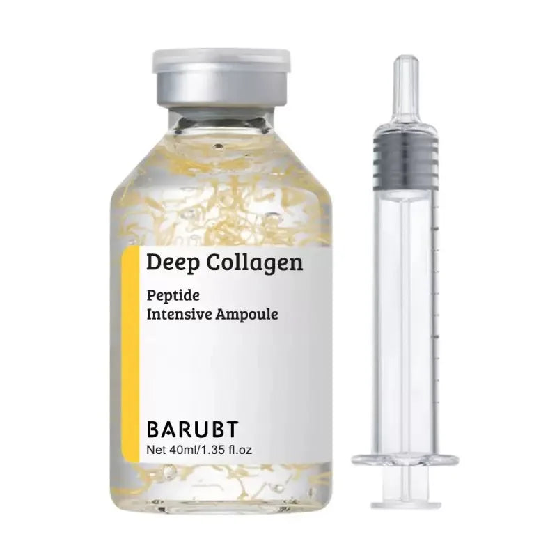 Flacon de peptide, sérum hydratant raffermissant pour le visage au collagène profond, hydratation du resserrement de la peau en verre, soins de la peau coréens