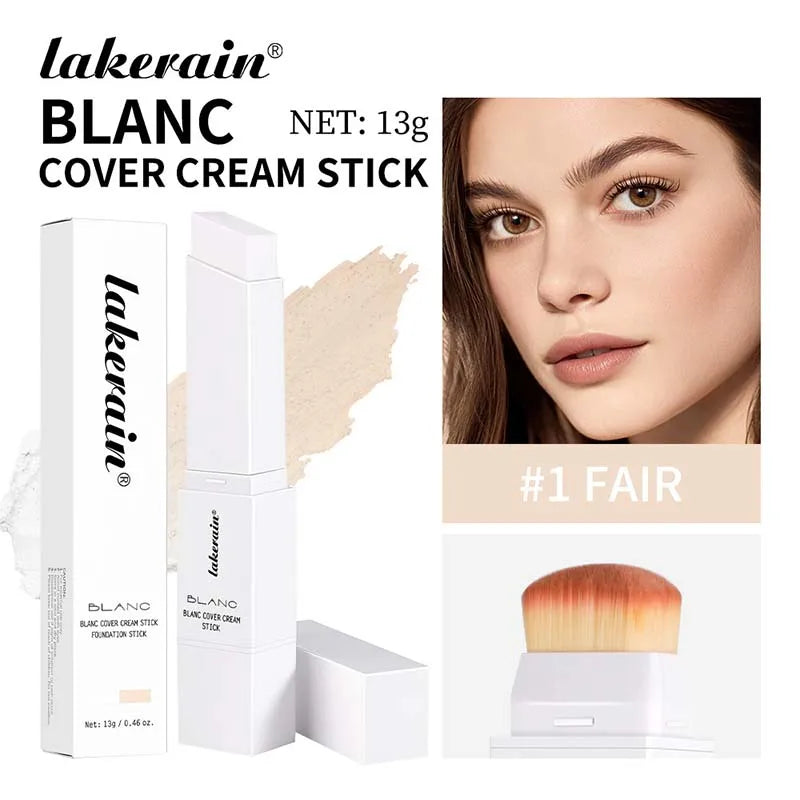 Fond de teint blanc changeant de couleur Concealer Stick Blanca Base de maquillage coréenne Fond de teint naturel Correcteur de couleur du visage à haute couverture